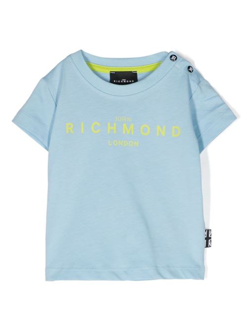 T-shirt neonato maniche corte RICHMOND Junior | RIP24001TSSWSKYLIME